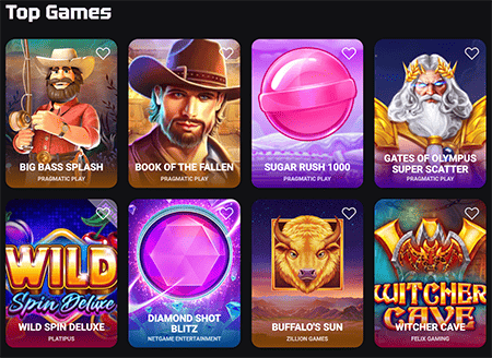 Spellenaanbod bij Need for Slots Casino